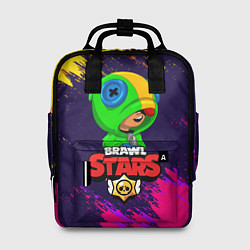 Рюкзак женский BRAWL STARS LEON, цвет: 3D-принт