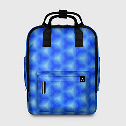 Рюкзак женский Синие соты, цвет: 3D-принт