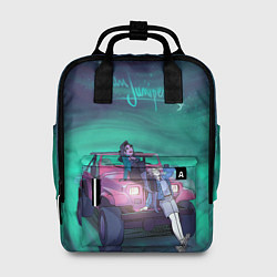 Рюкзак женский ЧЕРНОЕ ЗЕРКАЛО, цвет: 3D-принт