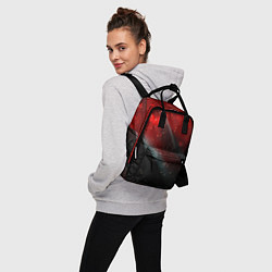 Рюкзак женский Red & Black, цвет: 3D-принт — фото 2