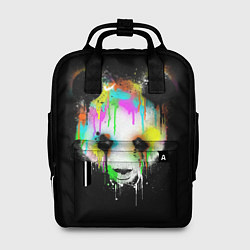 Рюкзак женский Панда в краске, цвет: 3D-принт