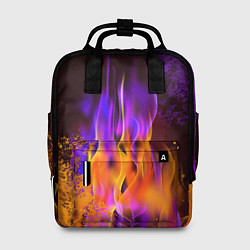 Рюкзак женский ОГОНЬ NEON, цвет: 3D-принт