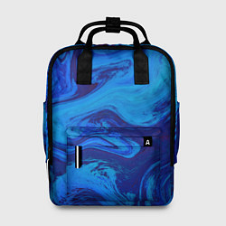 Женский рюкзак Абстракция синяя с голубым