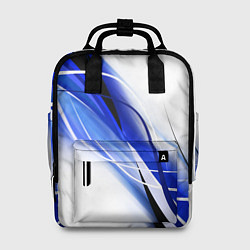 Рюкзак женский GEOMETRY STRIPES BLUE, цвет: 3D-принт