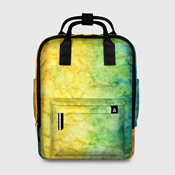 Рюкзак женский Разноцветный акварель градиент, цвет: 3D-принт