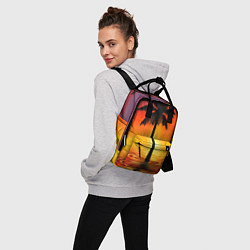 Рюкзак женский ТРОПИЧЕСКИЕ ПАЛЬМЫ, цвет: 3D-принт — фото 2