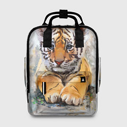 Рюкзак женский Tiger Art, цвет: 3D-принт