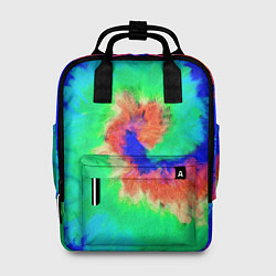 Рюкзак женский ХИППИ ТАЙ ДАЙ, цвет: 3D-принт