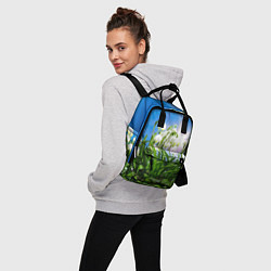 Рюкзак женский Подснежники, цвет: 3D-принт — фото 2