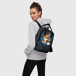 Рюкзак женский Лисы-геймеры, цвет: 3D-принт — фото 2