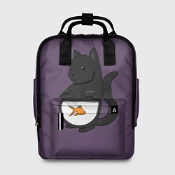 Рюкзак женский Довольный кот, цвет: 3D-принт