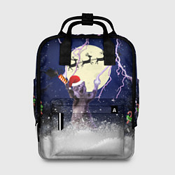 Рюкзак женский Новогодний Кот, цвет: 3D-принт