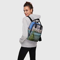 Рюкзак женский Горное озеро, цвет: 3D-принт — фото 2