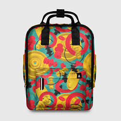 Рюкзак женский Круглые 3д фигуры, цвет: 3D-принт