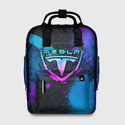Рюкзак женский TESLA NEON, цвет: 3D-принт