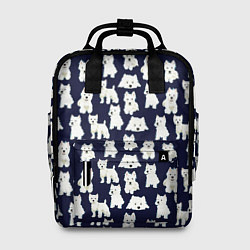 Рюкзак женский Собаки Пушистики, цвет: 3D-принт