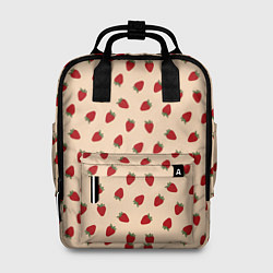 Рюкзак женский Клубника, цвет: 3D-принт