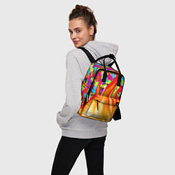 Рюкзак женский SLAVA MARLOW - Смайлики, цвет: 3D-принт — фото 2