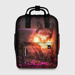Рюкзак женский Лисица с фонариками, цвет: 3D-принт
