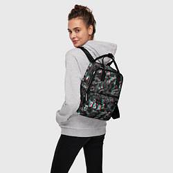 Рюкзак женский Lil Peep Glitch, цвет: 3D-принт — фото 2