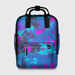 Рюкзак женский Неоновые краски, цвет: 3D-принт
