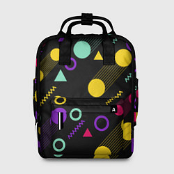 Рюкзак женский Круги и Треугольники, цвет: 3D-принт