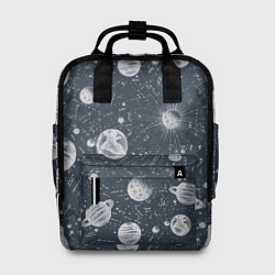 Рюкзак женский Звезды, планеты и созвездия, цвет: 3D-принт