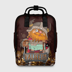 Рюкзак женский Valheim мультяшный викинг, цвет: 3D-принт