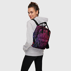 Рюкзак женский Фиолетовый узор 3D, цвет: 3D-принт — фото 2