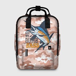 Рюкзак женский Туристическая рыбалка, цвет: 3D-принт