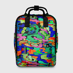 Рюкзак женский Абстрактный милитари, цвет: 3D-принт