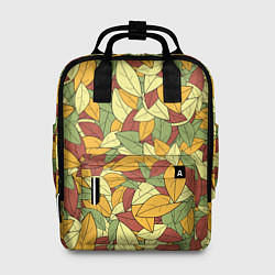 Рюкзак женский Яркие осенние листья, цвет: 3D-принт