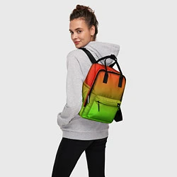 Рюкзак женский Градиент Яблоко, цвет: 3D-принт — фото 2
