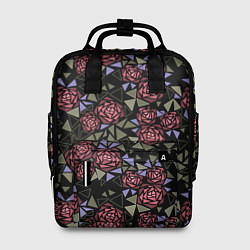Рюкзак женский Цветочная мозаика, цвет: 3D-принт