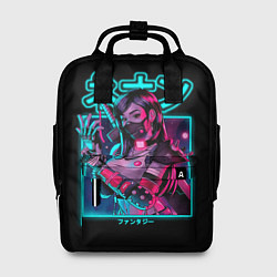 Рюкзак женский Neon girl, цвет: 3D-принт