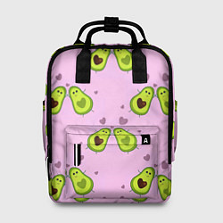 Рюкзак женский Любовь Авокадиков, цвет: 3D-принт