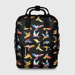 Рюкзак женский Акварельные птица, цвет: 3D-принт