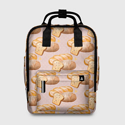 Рюкзак женский Выпечка - хлеб, цвет: 3D-принт