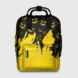 Рюкзак женский Тыквенные смайлы, цвет: 3D-принт