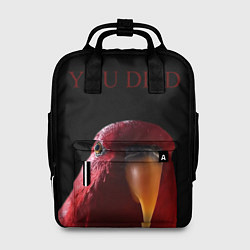Рюкзак женский Красный попугай Red parrot, цвет: 3D-принт