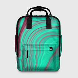 Рюкзак женский Зеленый прилив, цвет: 3D-принт