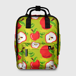 Рюкзак женский Яблочки паттерн, цвет: 3D-принт