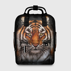 Рюкзак женский Реалистичный тигр Realistic Tiger, цвет: 3D-принт