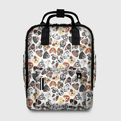 Рюкзак женский Разные Породы собаки, цвет: 3D-принт