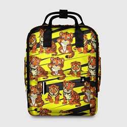 Рюкзак женский Няшные Тигрята, цвет: 3D-принт