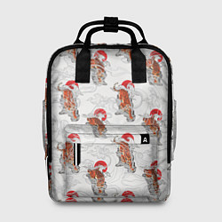 Рюкзак женский Тигр Закат Волны, цвет: 3D-принт