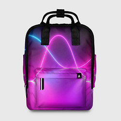 Рюкзак женский Лучи света pink theme, цвет: 3D-принт