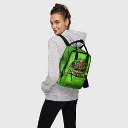 Рюкзак женский Minecraft Logo Green, цвет: 3D-принт — фото 2