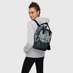 Рюкзак женский Серый - коллекция Лучи - Хуф и Ся, цвет: 3D-принт — фото 2