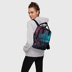 Рюкзак женский Ностальгия фиолетового дождя, цвет: 3D-принт — фото 2